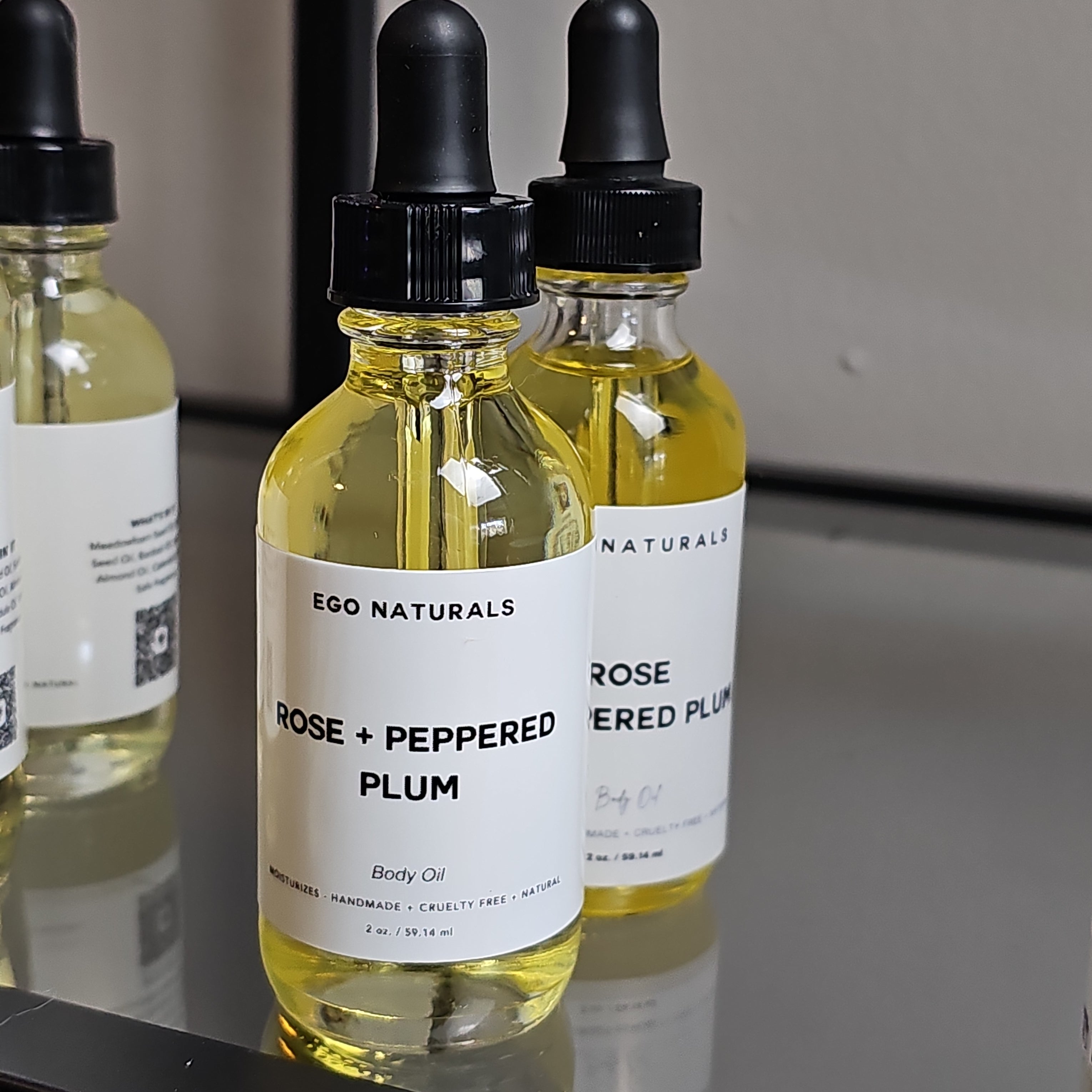 Rose + Peppered Plum Signature Body Oil - Ego Naturals