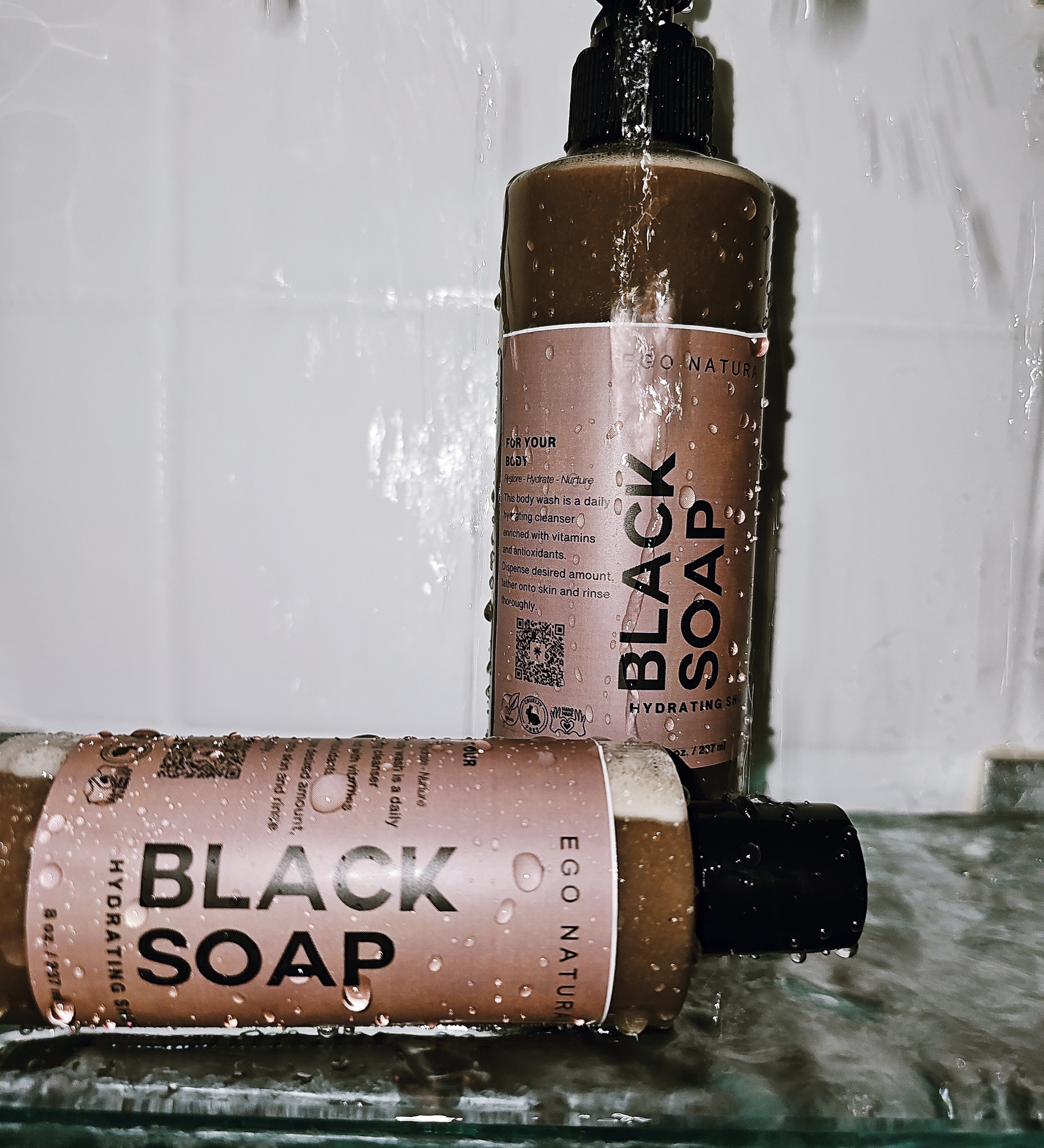 Black Soap Shower Gel - Ego Naturals